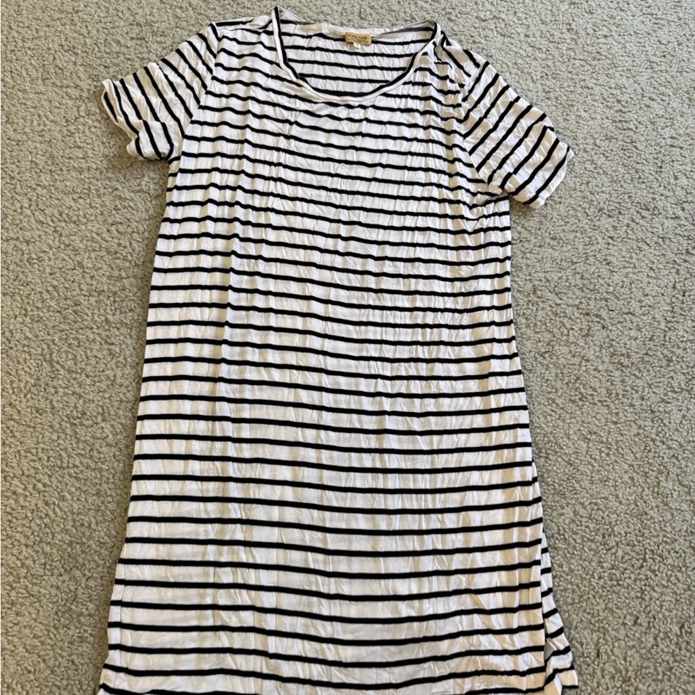 Piko 1988 Black and White Striped Tee